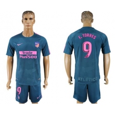 Atletico Madrid #9 F.Torres Sec Away Soccer Club Jersey