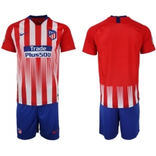Atletico Madrid Blank Home Soccer Club Jersey6