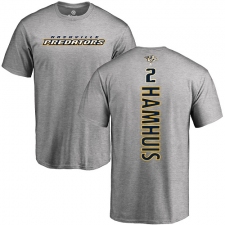 NHL Adidas Nashville Predators #2 Dan Hamhuis Ash Backer T-Shirt