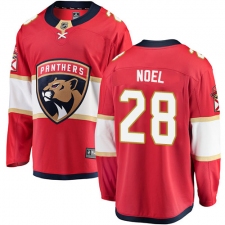 Men's Florida Panthers #28 Serron Noel Authentic Red Home Fanatics Branded Breakaway NHL Jersey