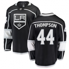 Men's Los Angeles Kings #44 Nate Thompson Authentic Black Home Fanatics Branded Breakaway NHL Jersey