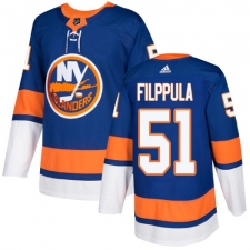 Youth Adidas New York Islanders #51 Valtteri Filppula Authentic Royal Blue Home NHL Jersey