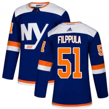 Youth Adidas New York Islanders #51 Valtteri Filppula Premier Blue Alternate NHL Jersey