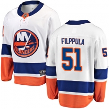 Youth New York Islanders #51 Valtteri Filppula Fanatics Branded White Away Breakaway NHL Jersey