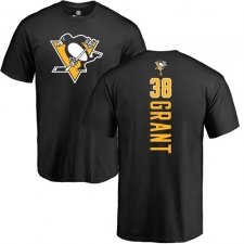 NHL Adidas Pittsburgh Penguins #38 Derek Grant Black Backer T-Shirt