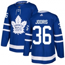 Men's Adidas Toronto Maple Leafs #36 Josh Jooris Authentic Royal Blue Home NHL Jersey