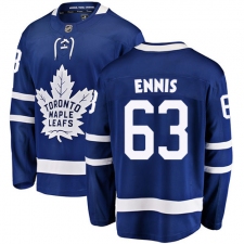 Men's Toronto Maple Leafs #63 Tyler Ennis Authentic Royal Blue Home Fanatics Branded Breakaway NHL Jersey