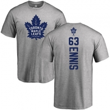 NHL Adidas Toronto Maple Leafs #63 Tyler Ennis Ash Backer T-Shirt