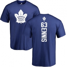 NHL Adidas Toronto Maple Leafs #63 Tyler Ennis Royal Blue Backer T-Shirt