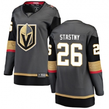Women's Vegas Golden Knights #26 Paul Stastny Authentic Black Home Fanatics Branded Breakaway NHL Jersey