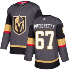 Men's Adidas Vegas Golden Knights #67 Max Pacioretty Premier Gray Home NHL Jersey