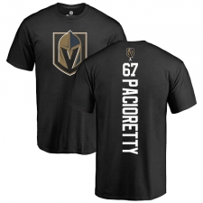 NHL Adidas Vegas Golden Knights #67 Max Pacioretty Black Backer T-Shirt