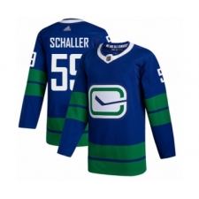 Men's Vancouver Canucks #59 Tim Schaller Authentic Royal Blue Alternate Hockey Jersey