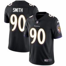 Men's Nike Baltimore Ravens #90 Za Darius Smith Black Alternate Vapor Untouchable Limited Player NFL Jersey