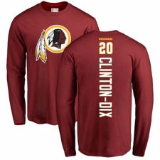 NFL Nike Washington Redskins #20 Ha Clinton-Dix Maroon Backer Long Sleeve T-Shirt