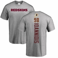 NFL Nike Washington Redskins #98 Matt Ioannidis Ash Backer T-Shirt
