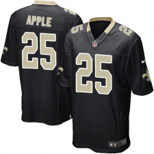 Men's Nike New Orleans Saints #25 Eli Apple Game Black Team Color NFL Jersey