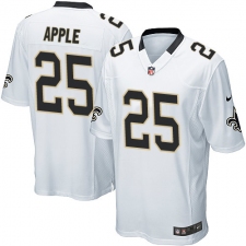 Men's Nike New Orleans Saints #25 Eli Apple Game White NFL Jersey