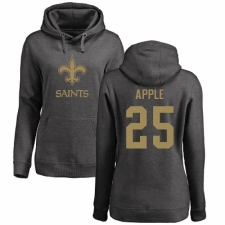 NFL Women's Nike New Orleans Saints #25 Eli Apple Ash One Color Pullover Hoodie