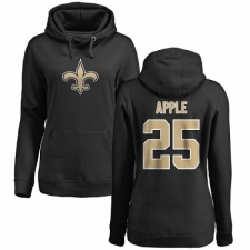 NFL Women's Nike New Orleans Saints #25 Eli Apple Black Name & Number Logo Pullover Hoodie