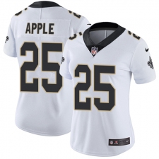 Women's Nike New Orleans Saints #25 Eli Apple White Vapor Untouchable Limited Player NFL Jersey