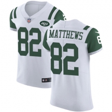 Men's Nike New York Jets #82 Rishard Matthews White Vapor Untouchable Elite Player NFL Jersey