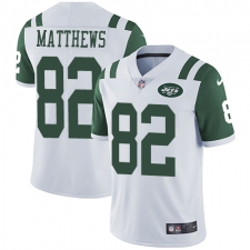 Men's Nike New York Jets #82 Rishard Matthews White Vapor Untouchable Limited Player NFL Jersey
