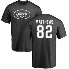 NFL Nike New York Jets #82 Rishard Matthews Ash One Color T-Shirt