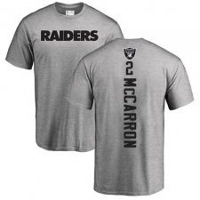 NFL Nike Oakland Raiders #2 AJ McCarron Ash Backer T-Shirt