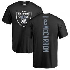 NFL Nike Oakland Raiders #2 AJ McCarron Black Backer T-Shirt