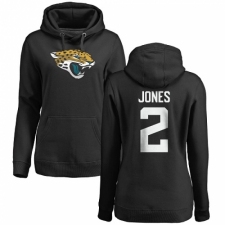 FL Women's Nike Jacksonville Jaguars #2 Landry Jones Black Name & Number Logo Pullover Hoodie