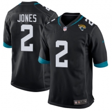 Men's Nike Jacksonville Jaguars #2 Landry Jones Game Black Team Color NFL Jersey