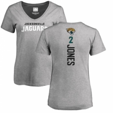 NFL Women's Nike Jacksonville Jaguars #2 Landry Jones Ash Backer T-Shirt