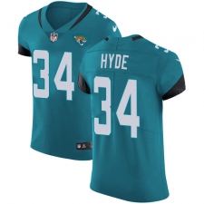 Men's Nike Jacksonville Jaguars #34 Carlos Hyde Teal Green Alternate Vapor Untouchable Elite Player NFL Jersey