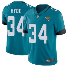 Men's Nike Jacksonville Jaguars #34 Carlos Hyde Teal Green Alternate Vapor Untouchable Limited Player NFL Jersey