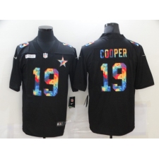 Men's Dallas Cowboys #19 Amari Cooper Rainbow Version Nike Limited Jersey