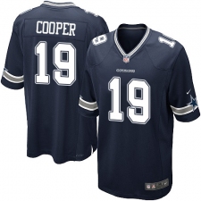 Men's Nike Dallas Cowboys #19 Amari Cooper Game Navy Blue Team Color NFL Jersey