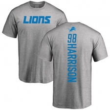 NFL Nike Detroit Lions #98 Damon Harrison Ash Backer T-Shirt
