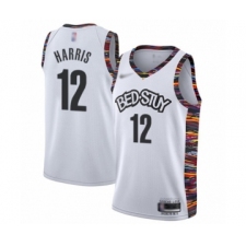 Men's Brooklyn Nets #12 Joe Harris Swingman White Basketball Jersey - 2019 20 City Edition