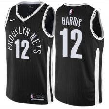 Men's Nike Brooklyn Nets #12 Joe Harris Swingman Black NBA Jersey - City Edition