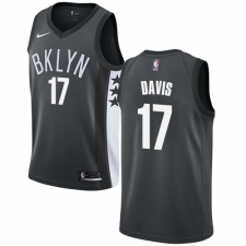 Women's Nike Brooklyn Nets #17 Ed Davis Swingman Gray NBA Jersey Statement Edition