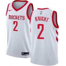 Youth Nike Houston Rockets #2 Brandon Knight Swingman White NBA Jersey - Association Edition