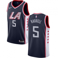 Youth Nike Los Angeles Clippers #5 Montrezl Harrell Swingman Navy Blue NBA Jersey - City Edition