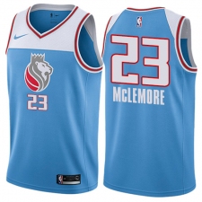 Men's Nike Sacramento Kings #23 Ben McLemore Swingman Blue NBA Jersey - City Edition
