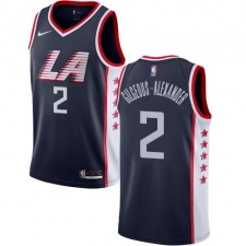 Youth Nike Los Angeles Clippers #2 Shai Gilgeous-Alexander Swingman Navy Blue NBA Jersey - City Edition