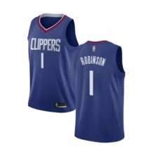 Women's Los Angeles Clippers #1 Jerome Robinson Authentic Blue Basketball Jersey - Icon Edition
