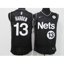 Men's Nike Brooklyn Nets #13 Dzanan Musa Black Jersey