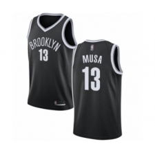 Women's Brooklyn Nets #13 Dzanan Musa Authentic Black Basketball Jersey - Icon Edition