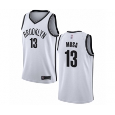 Youth Brooklyn Nets #13 Dzanan Musa Swingman White Basketball Jersey - Association Edition