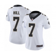 Women's Nike New Orleans Saints #7 Taysom Hill White Vapor Untouchable Limited Player NFL Jersey